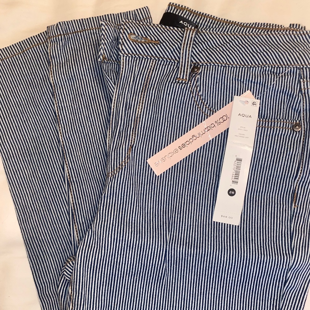 Striped Aqua Jeans